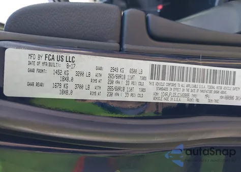 2018 Jeep Grand Cherokee Trailhawk 4X4 z USA, uszkodzony, nr VIN 1C4RJFLG5JC103995